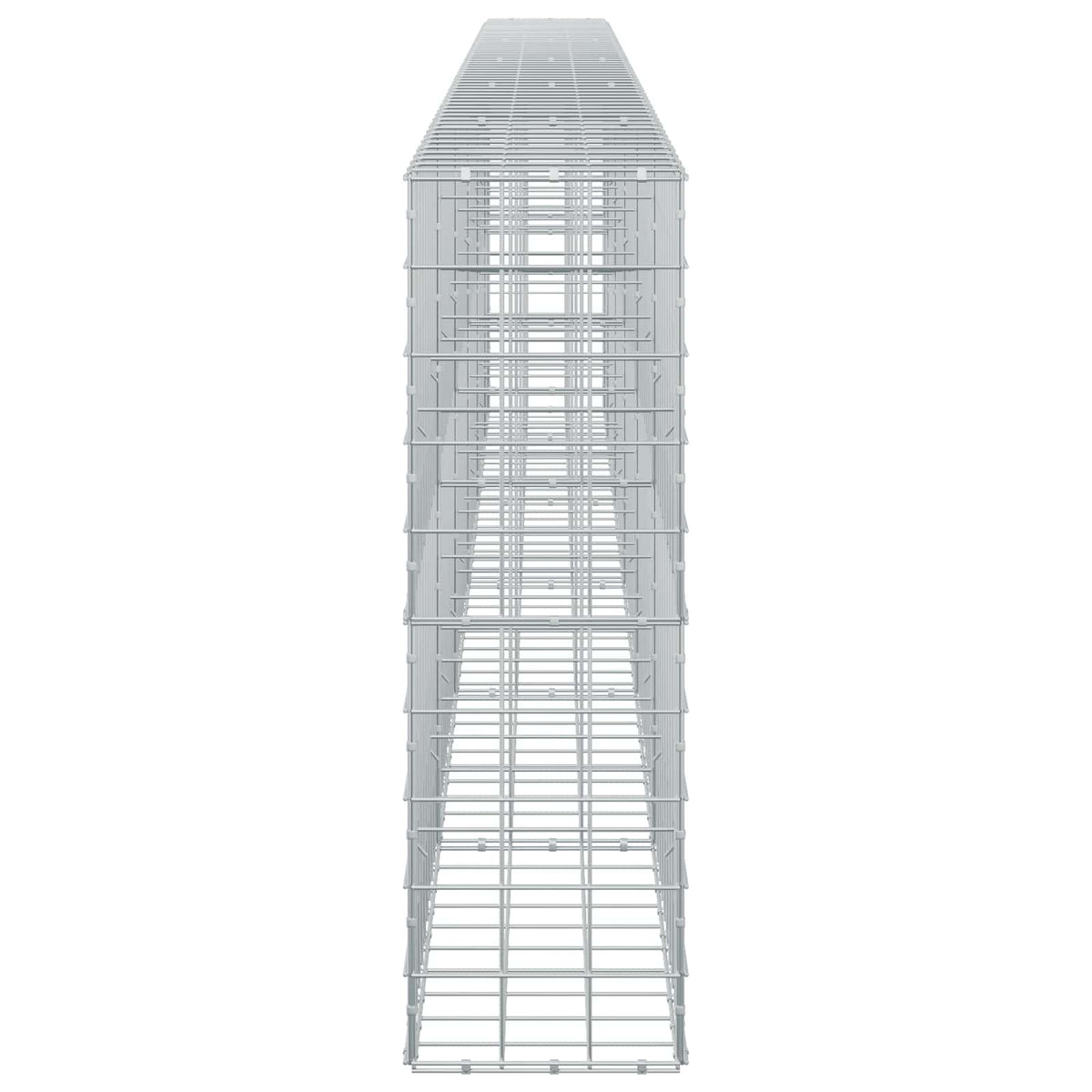 Γκαμπιόν με σύρμα 5 mm και πλέγμα 10x10 cm 550x30x100 εκ - Pakobazaar