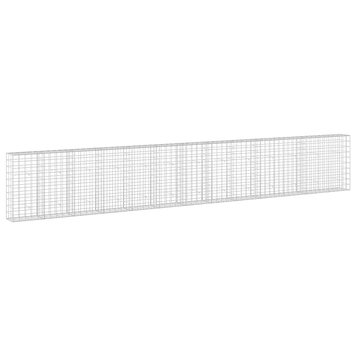 Γκαμπιόν με σύρμα 5 mm και πλέγμα 10x10 cm 650x30x100 εκ - Pakobazaar