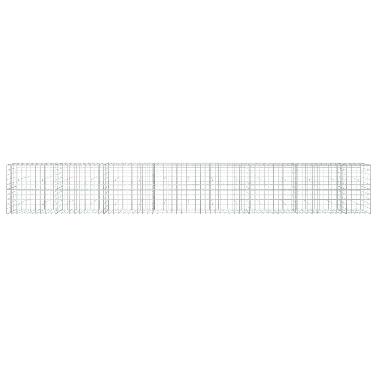 Γκαμπιόν με σύρμα 5 mm και πλέγμα 10x10 cm 750x30x100 εκ