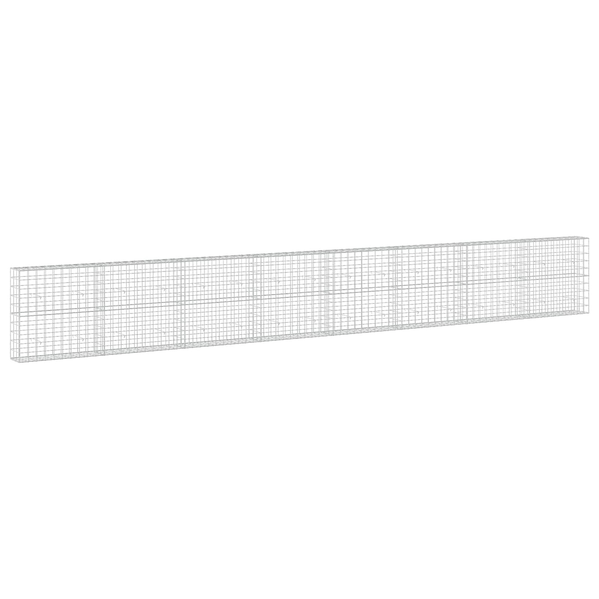 Γκαμπιόν με σύρμα 5 mm και πλέγμα 10x10 cm 800x30x100 εκ