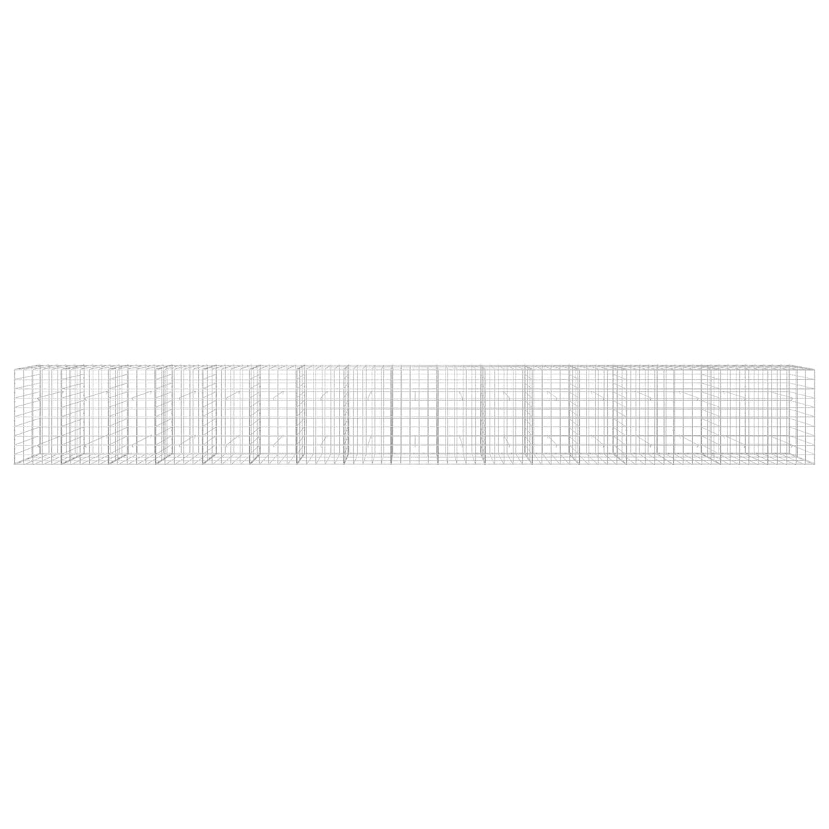 Γκαμπιόν με σύρμα 5 mm και πλέγμα 10x10 cm 850x30x100 εκ
