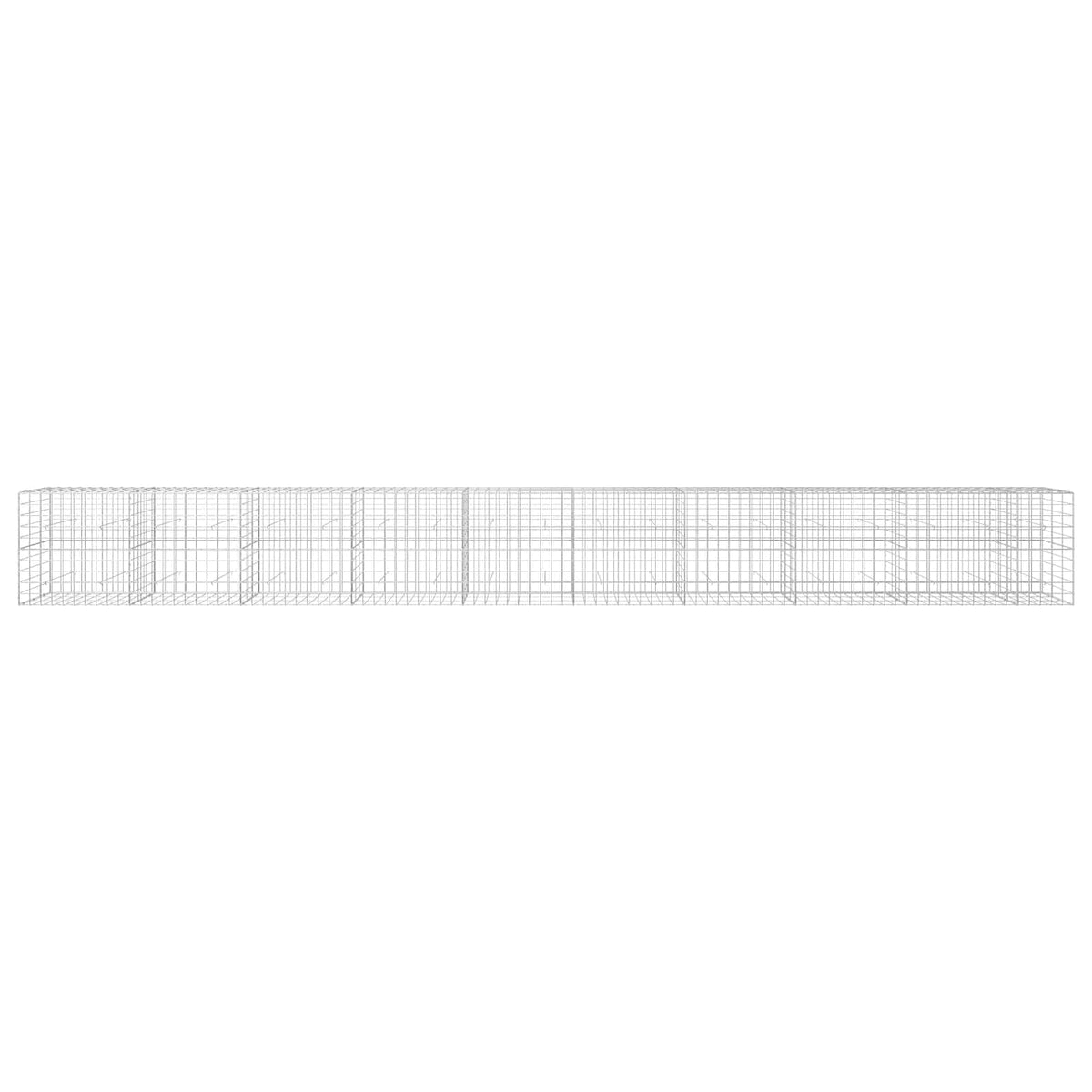 Γκαμπιόν με σύρμα 5 mm και πλέγμα 10x10 cm 950x30x100 εκ