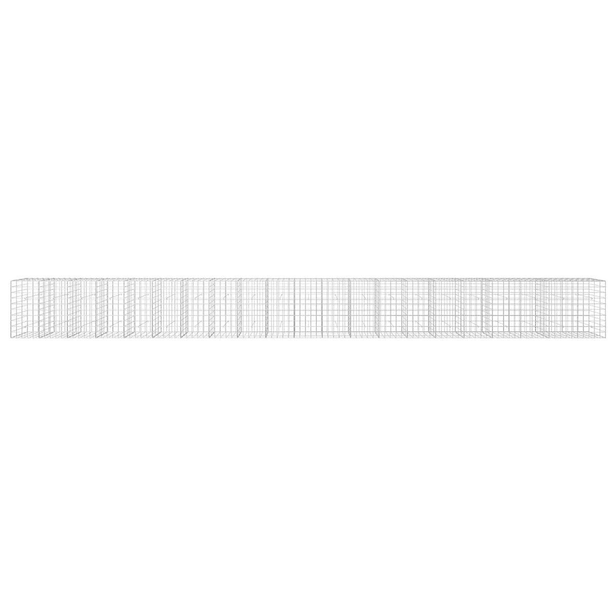 Γκαμπιόν με σύρμα 5 mm και πλέγμα 10x10 cm 1050x30x100 εκ - Pakobazaar