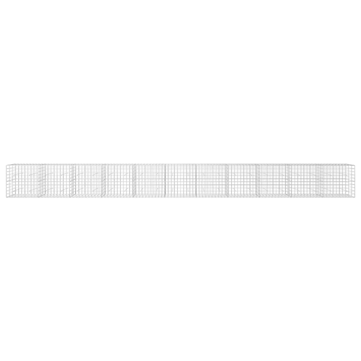 Γκαμπιόν με σύρμα 5 mm και πλέγμα 10x10 cm 1100x30x100 εκ