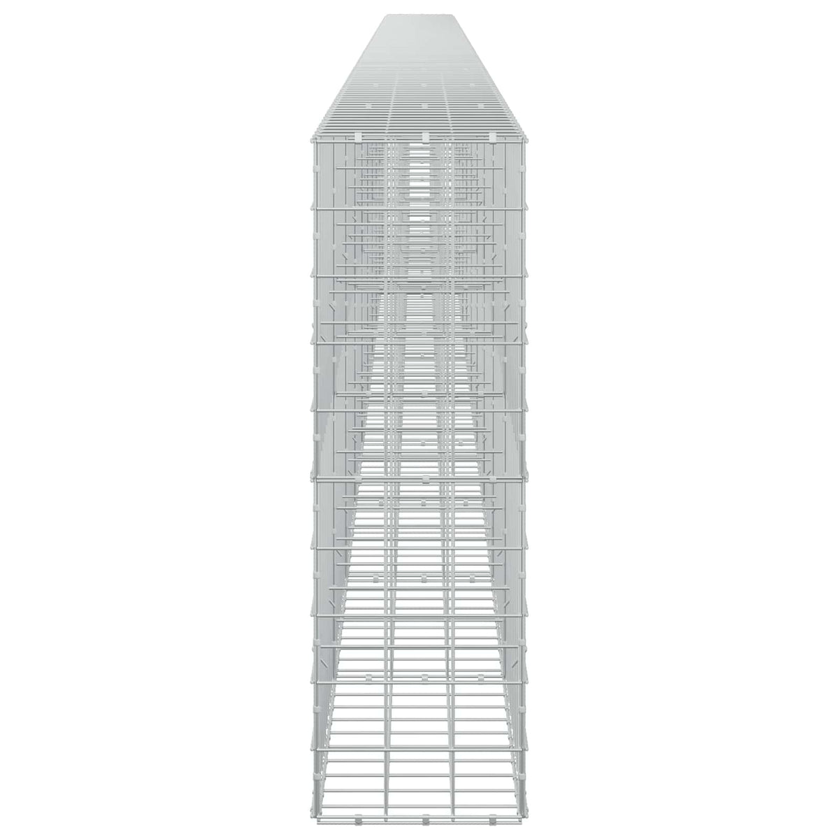 Γκαμπιόν με σύρμα 5 mm και πλέγμα 10x10 cm 1100x30x100 εκ