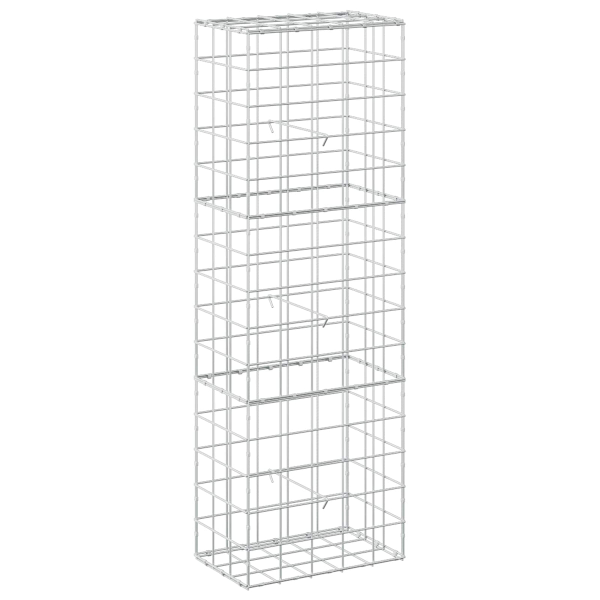 Γκαμπιόν με σύρμα 5 mm και πλέγμα 10x10 cm 50x30x150 εκ - Pakobazaar