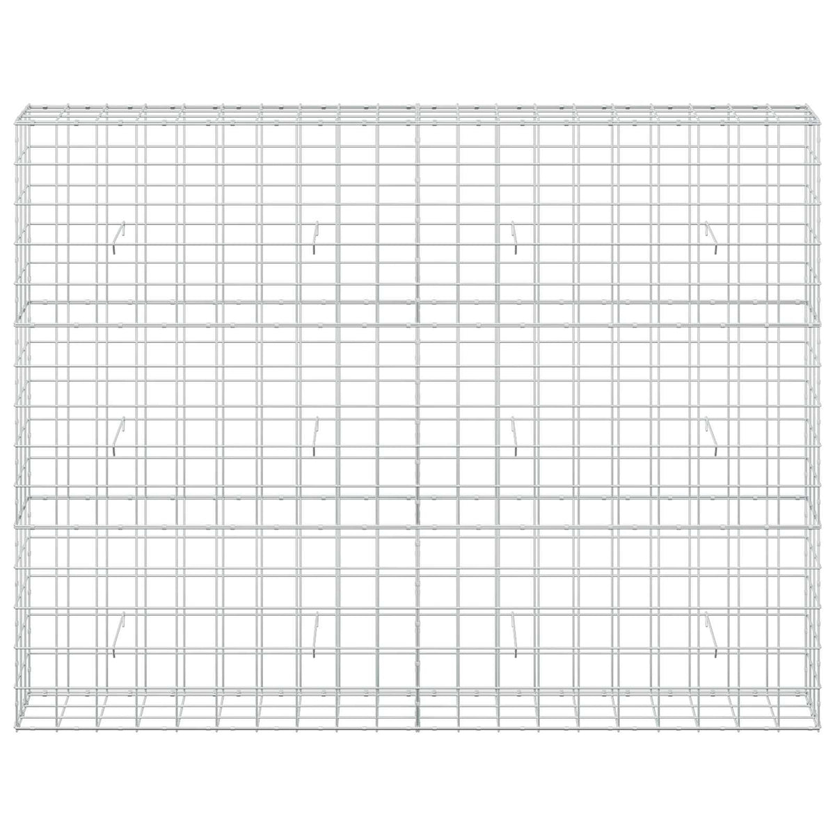 Γκαμπιόν με σύρμα 5 mm και πλέγμα 10x10 cm 200x30x150 εκ - Pakobazaar