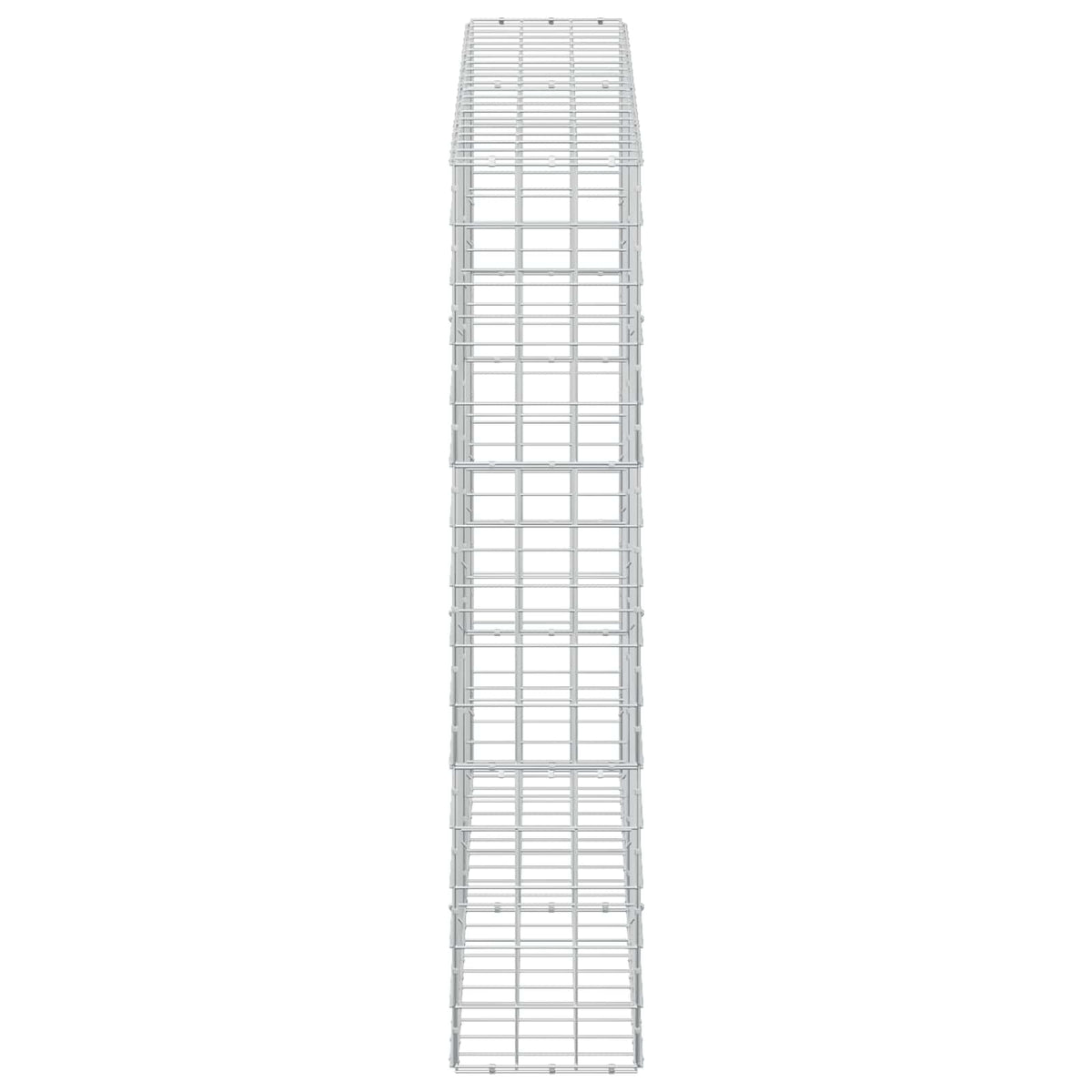 Γκαμπιόν με σύρμα 5 mm και πλέγμα 10x10 cm 200x30x150 εκ - Pakobazaar