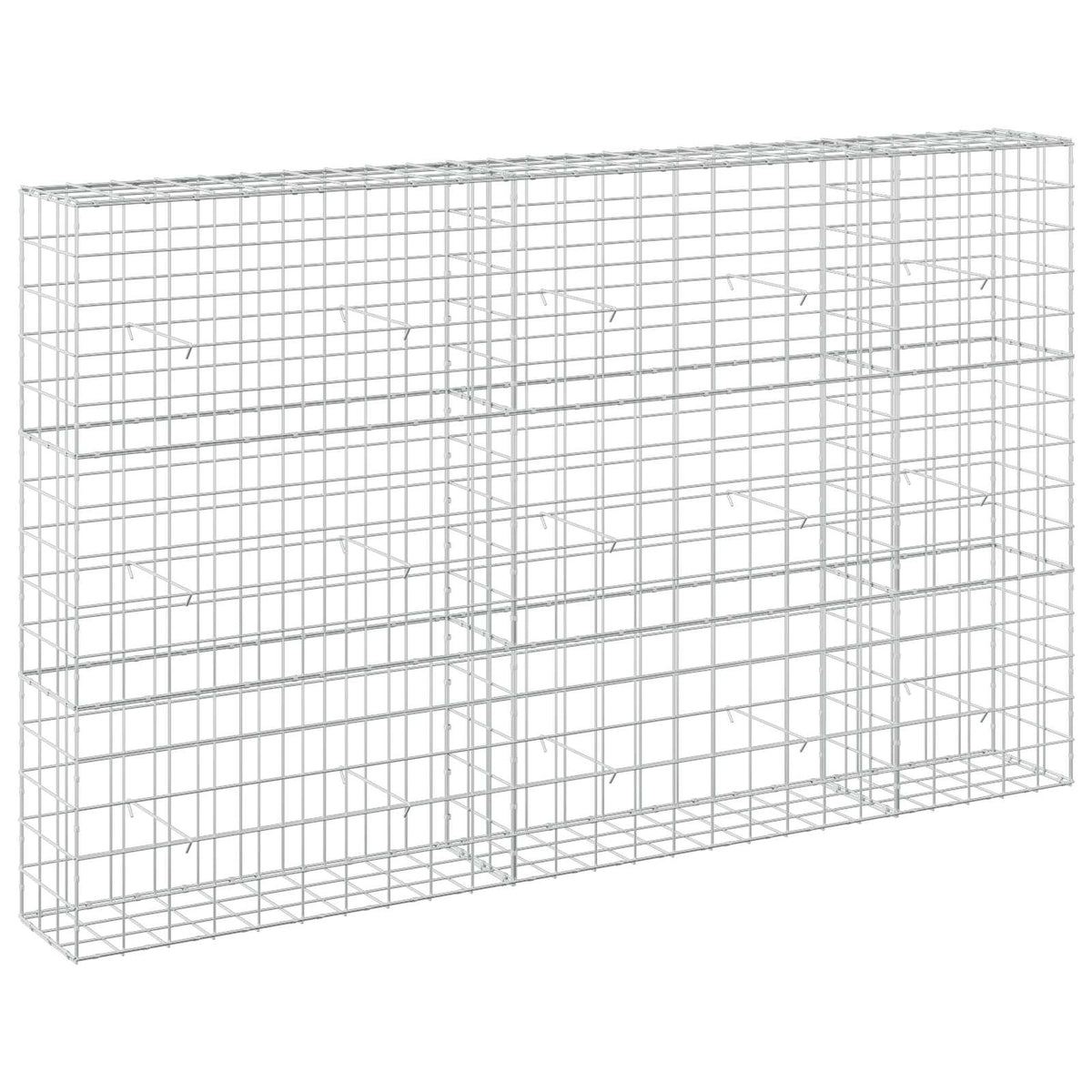 Γκαμπιόν με σύρμα 5 mm και πλέγμα 10x10 cm 250x30x150 εκ - Pakobazaar
