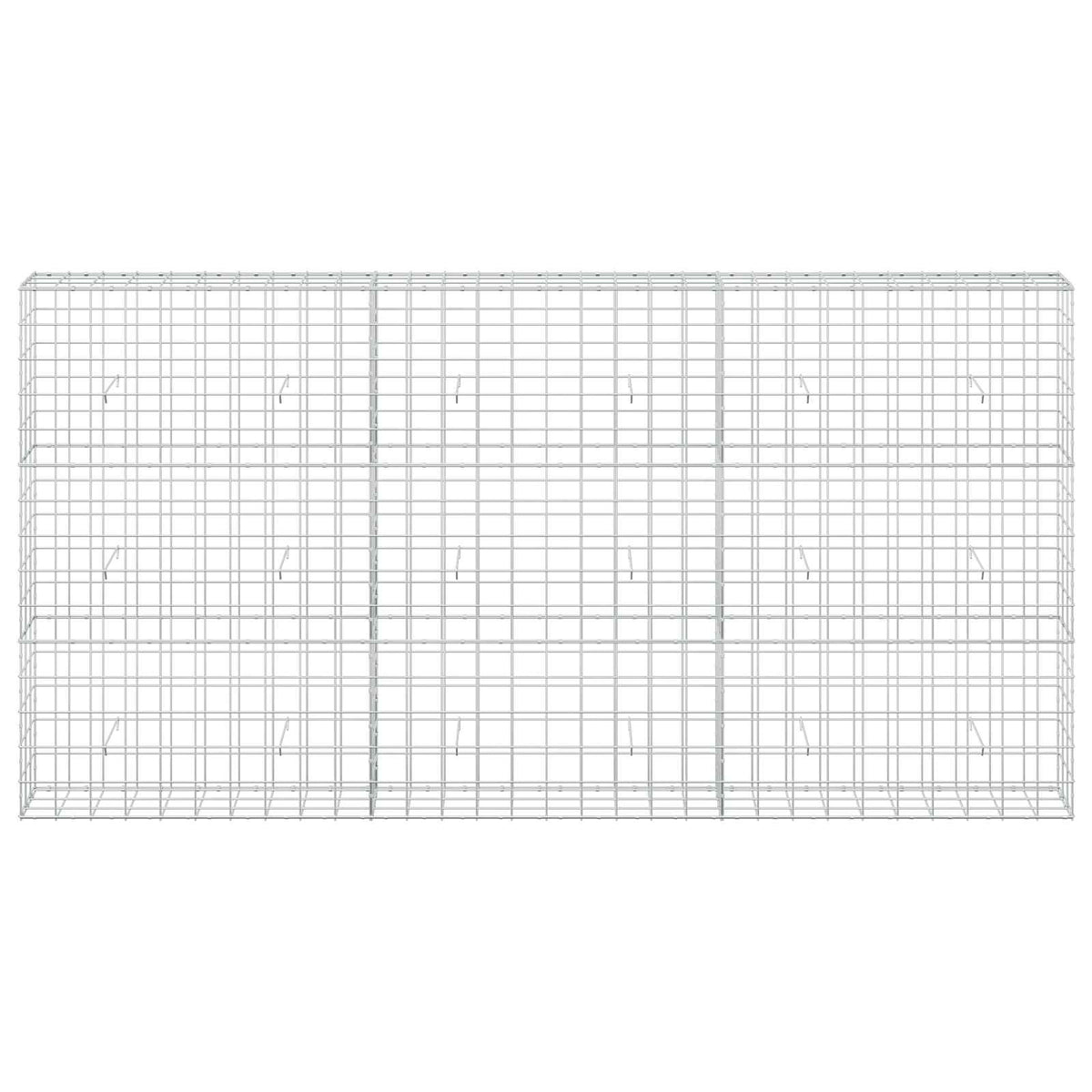 Γκαμπιόν με σύρμα 5 mm και πλέγμα 10x10 cm 300x30x150 εκ