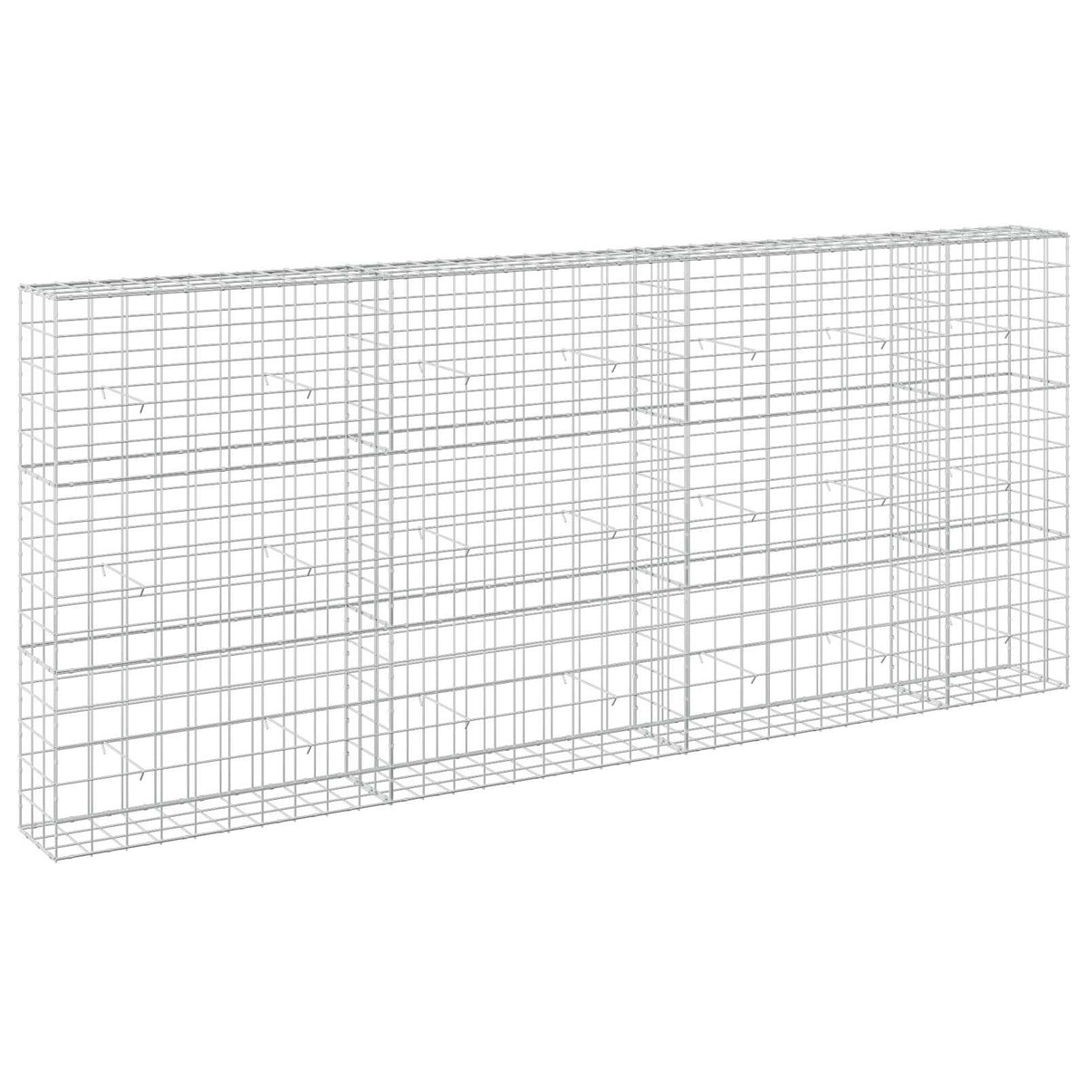 Γκαμπιόν με σύρμα 5 mm και πλέγμα 10x10 cm 350x30x150 εκ.