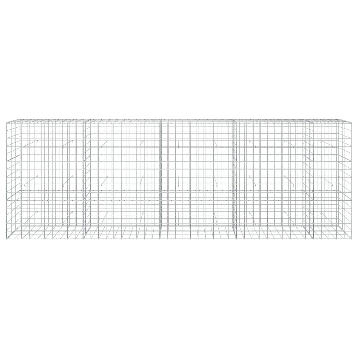 Γκαμπιόν με σύρμα 5 mm και πλέγμα 10x10 cm 450x30x150 εκ - Pakobazaar