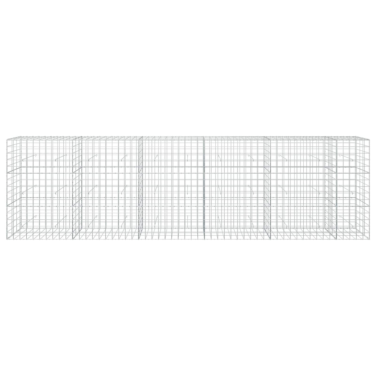 Γκαμπιόν με σύρμα 5 mm και πλέγμα 10x10 cm 550x30x150 εκ