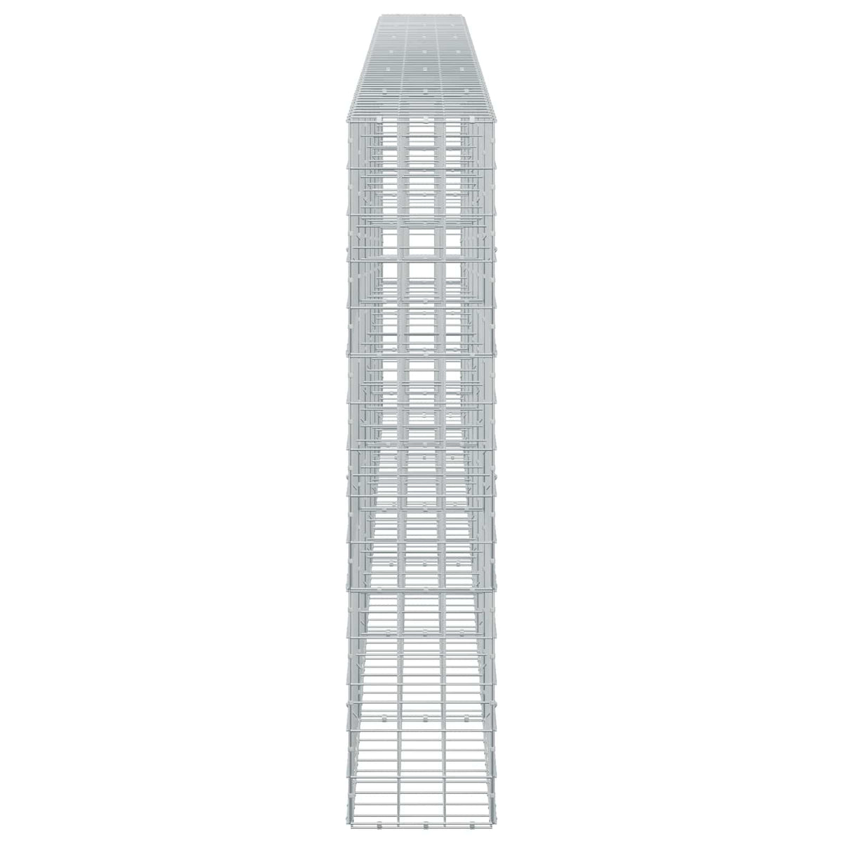 Γκαμπιόν με σύρμα 5 mm και πλέγμα 10x10 cm 600x30x150 εκ - Pakobazaar