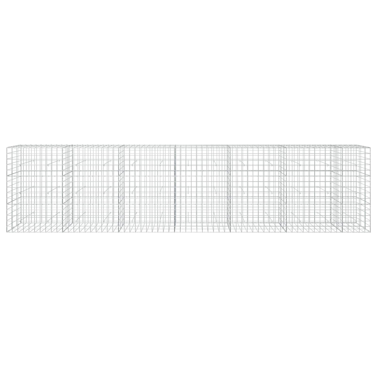 Γκαμπιόν με σύρμα 5 mm και πλέγμα 10x10 cm 650x30x150 εκ - Pakobazaar