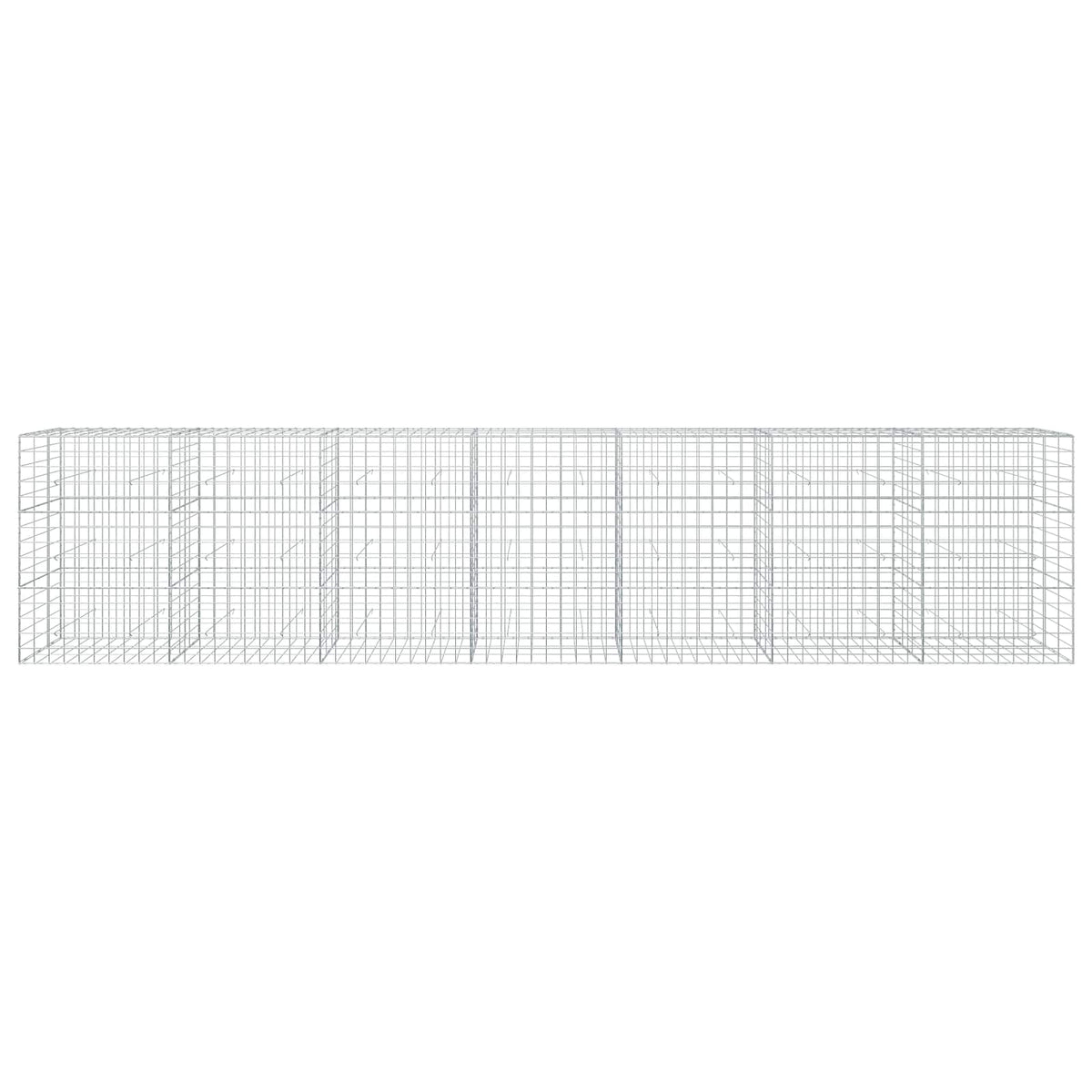 Γκαμπιόν με σύρμα 5 mm και πλέγμα 10x10 cm 700x30x150 εκ - Pakobazaar