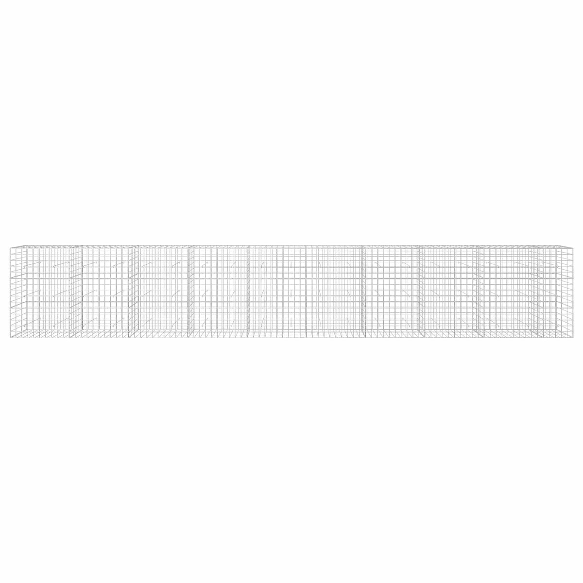 Γκαμπιόν με σύρμα 5 mm και πλέγμα 10x10 cm 950x30x150 εκ - Pakobazaar
