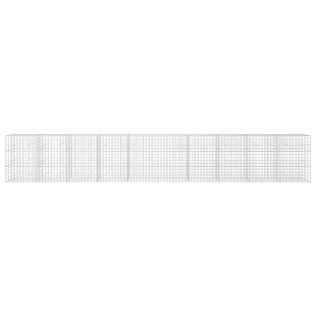 Γκαμπιόν με σύρμα 5 mm και πλέγμα 10x10 cm 1000x30x150 εκ. - Pakobazaar