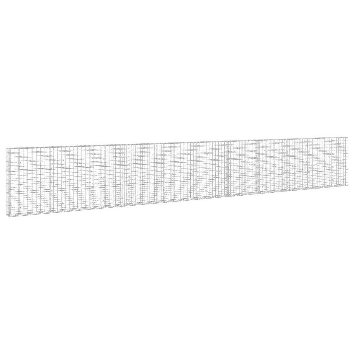 Γκαμπιόν με σύρμα 5 mm και πλέγμα 10x10 cm 1050x30x150 εκ. - Pakobazaar