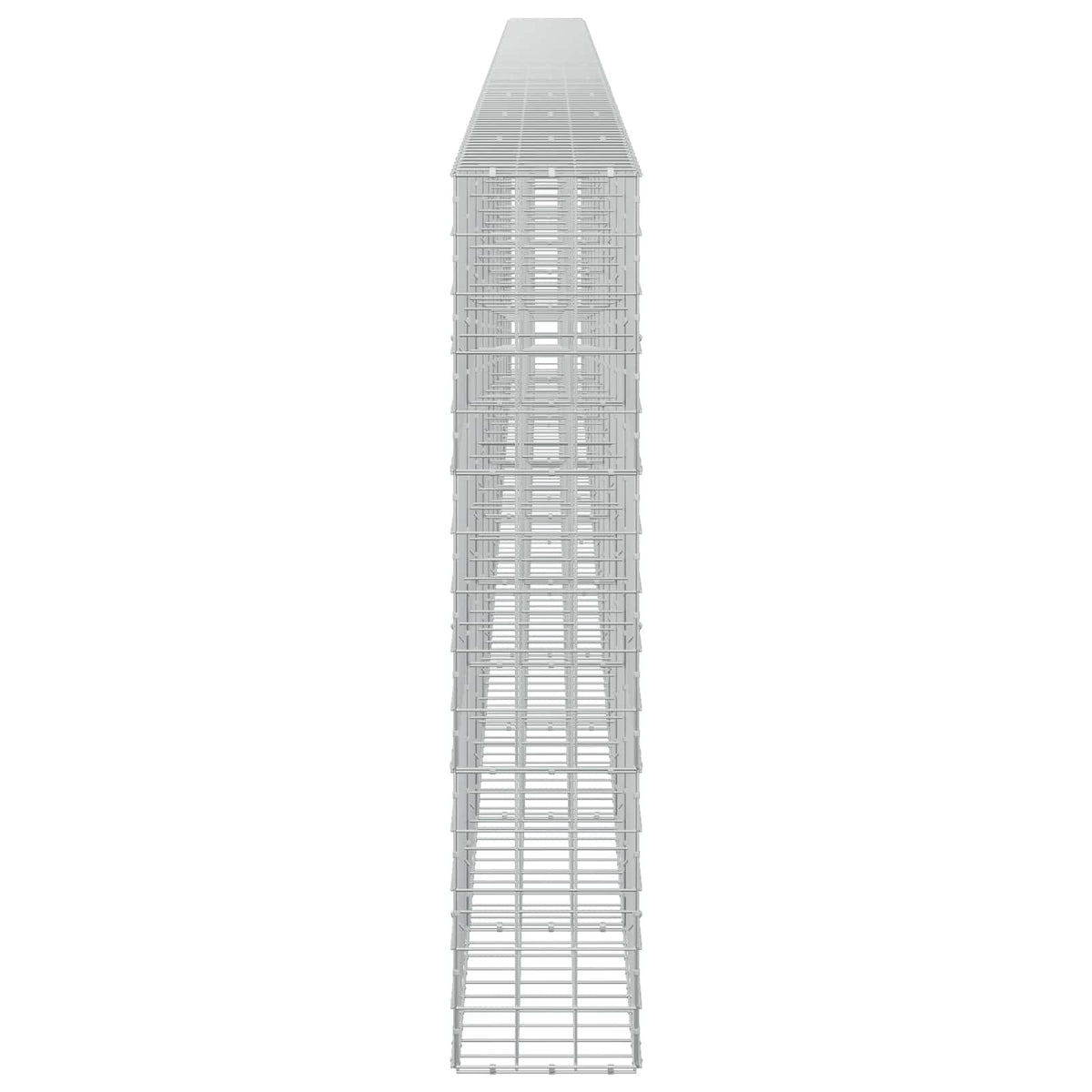Γκαμπιόν με σύρμα 5 mm και πλέγμα 10x10 cm 1050x30x150 εκ. - Pakobazaar