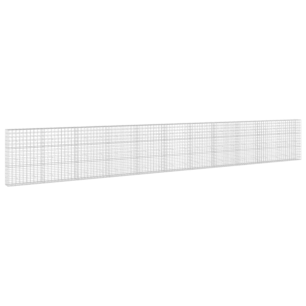 Γκαμπιόν με σύρμα 5 mm και πλέγμα 10x10 cm 1100x30x150 εκ - Pakobazaar