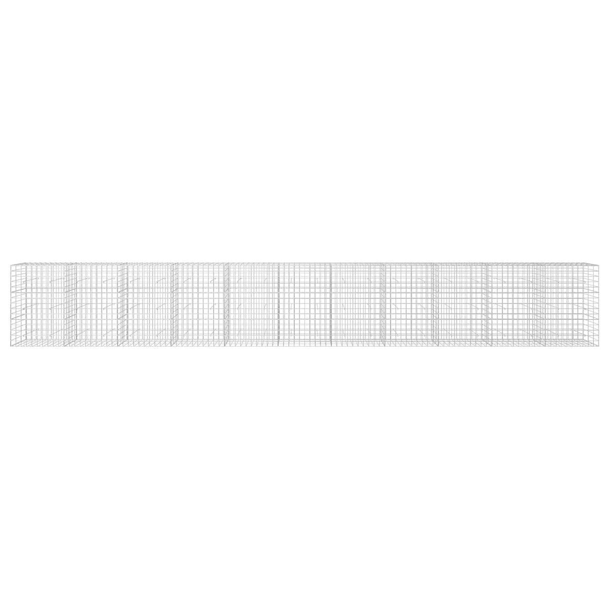 Γκαμπιόν με σύρμα 5 mm και πλέγμα 10x10 cm 1100x30x150 εκ - Pakobazaar