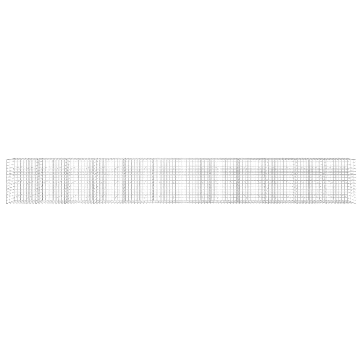 Γκαμπιόν με σύρμα 5 mm και πλέγμα 10x10 cm 1200x30x150 εκ
