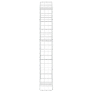 Γκαμπιόν με σύρμα 5 mm και πλέγμα 10x10 cm 100x30x200 εκ. - Pakobazaar