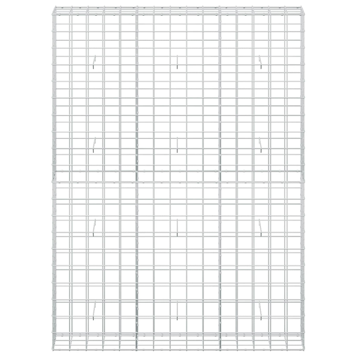 Γκαμπιόν με σύρμα 5 mm και πλέγμα 10x10 cm 150x30x200 εκ - Pakobazaar