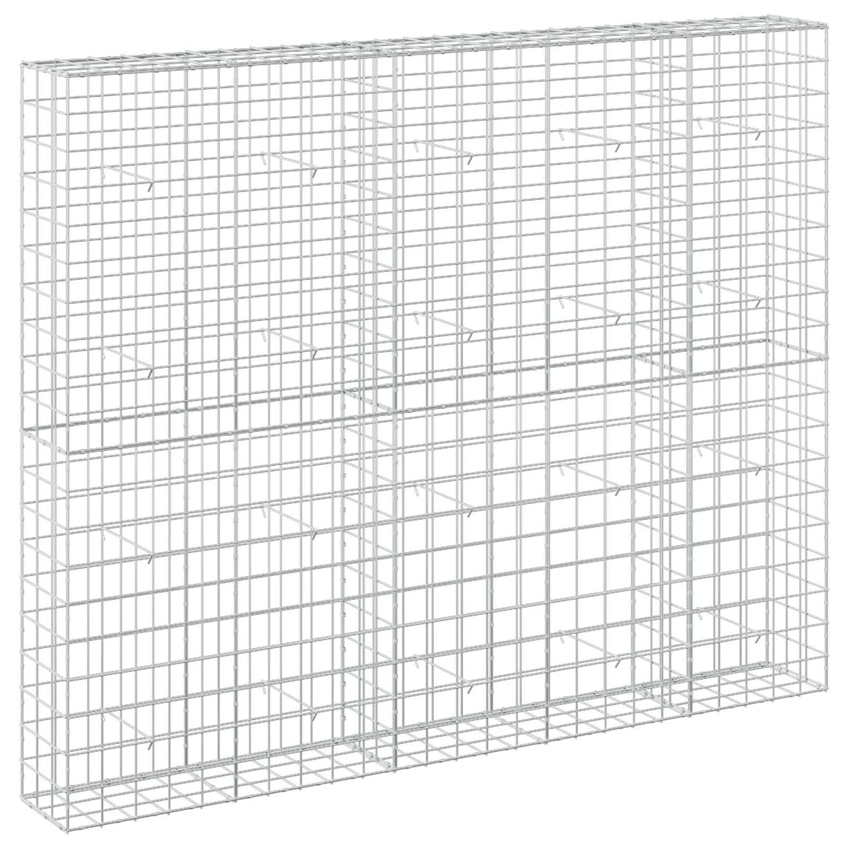 Γκαμπιόν με σύρμα 5 mm και πλέγμα 10x10 cm 250x30x200 εκ. - Pakobazaar