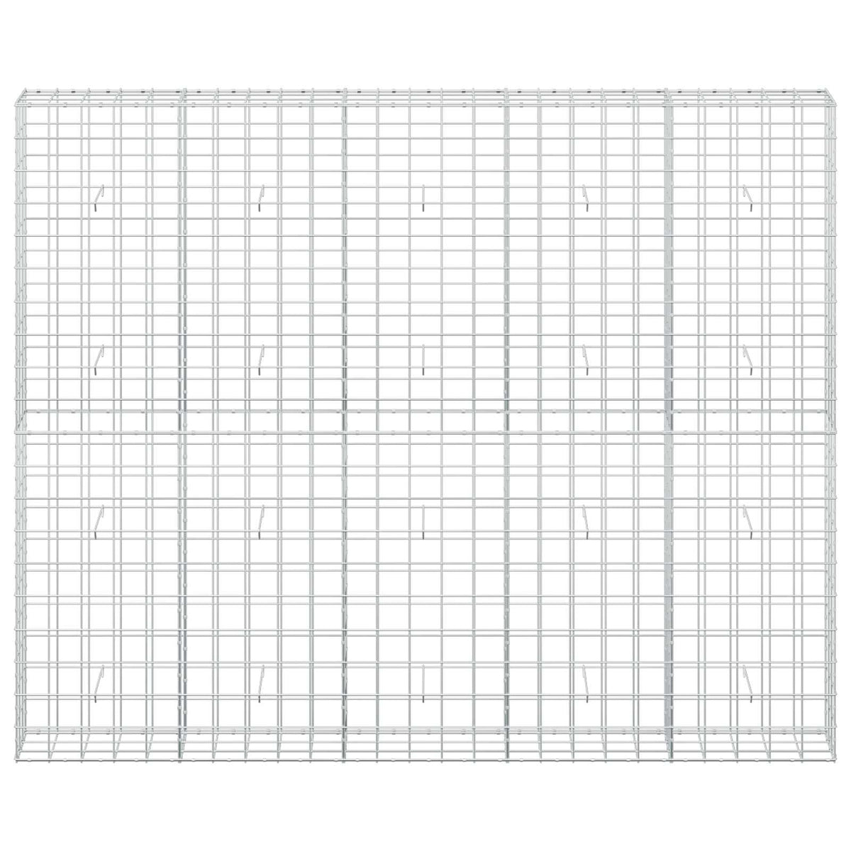 Γκαμπιόν με σύρμα 5 mm και πλέγμα 10x10 cm 250x30x200 εκ. - Pakobazaar