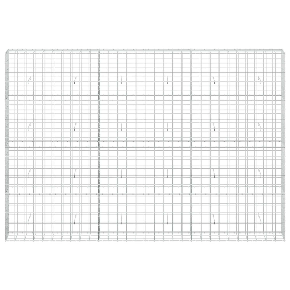 Γκαμπιόν με σύρμα 5 mm και πλέγμα 10x10 cm 300x30x200 εκ - Pakobazaar