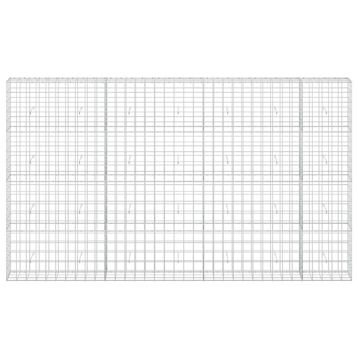 Γκαμπιόν με σύρμα 5 mm και πλέγμα 10x10 cm 350x30x200 εκ - Pakobazaar
