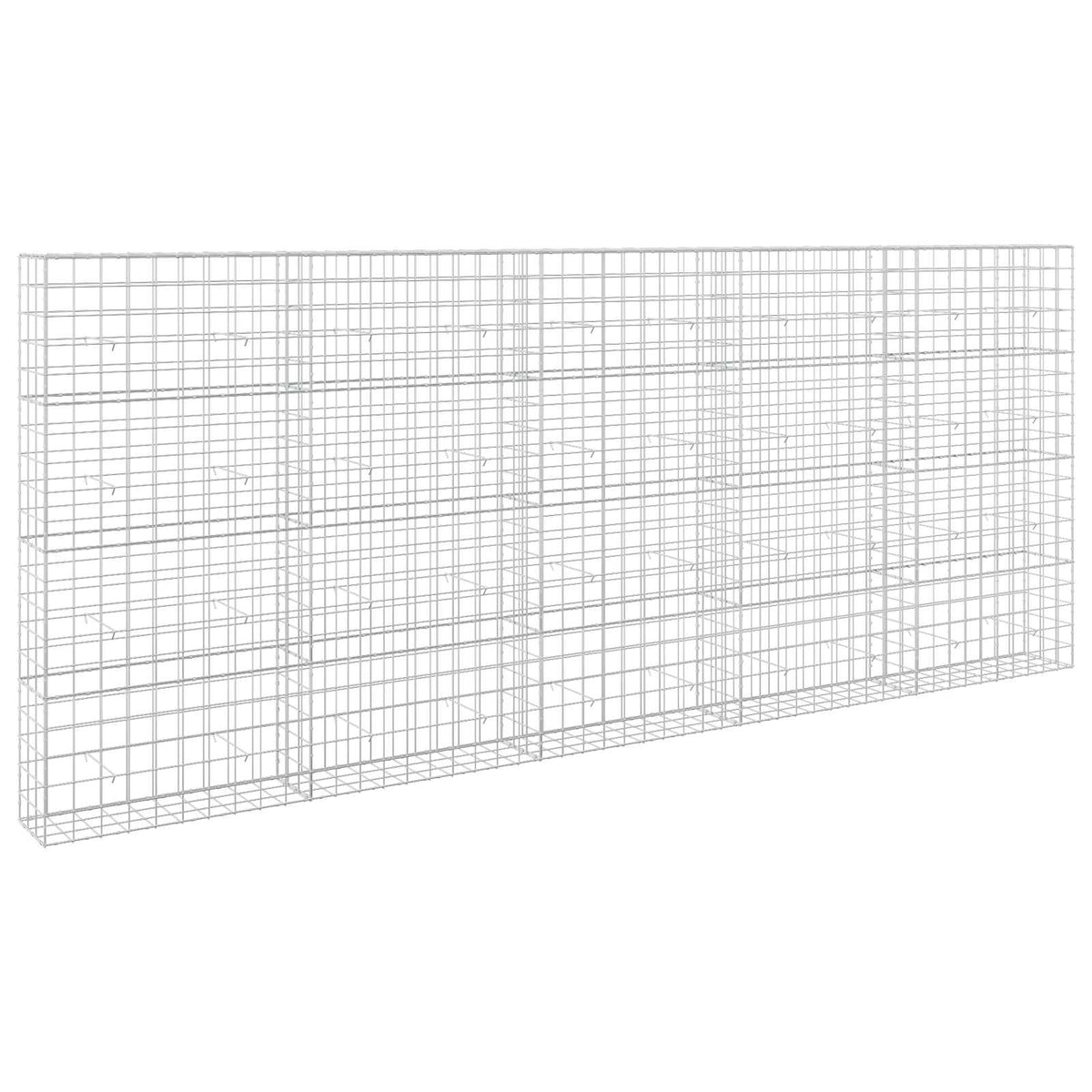 Γκαμπιόν με σύρμα 5 mm και πλέγμα 10x10 cm 500x30x200 εκ - Pakobazaar