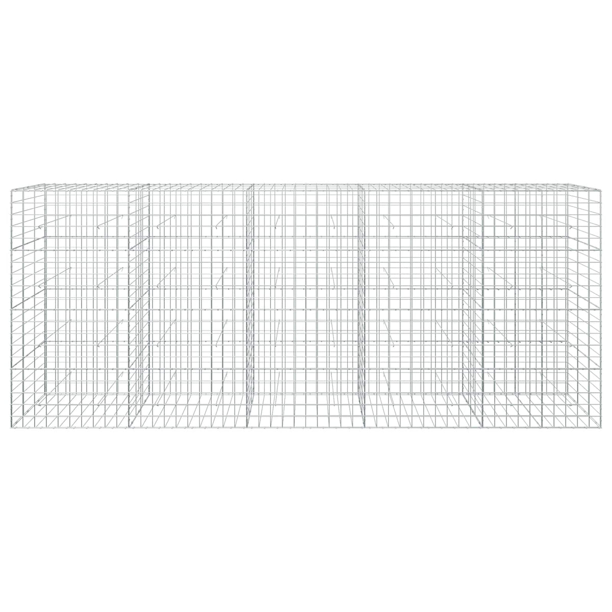 Γκαμπιόν με σύρμα 5 mm και πλέγμα 10x10 cm 500x30x200 εκ - Pakobazaar