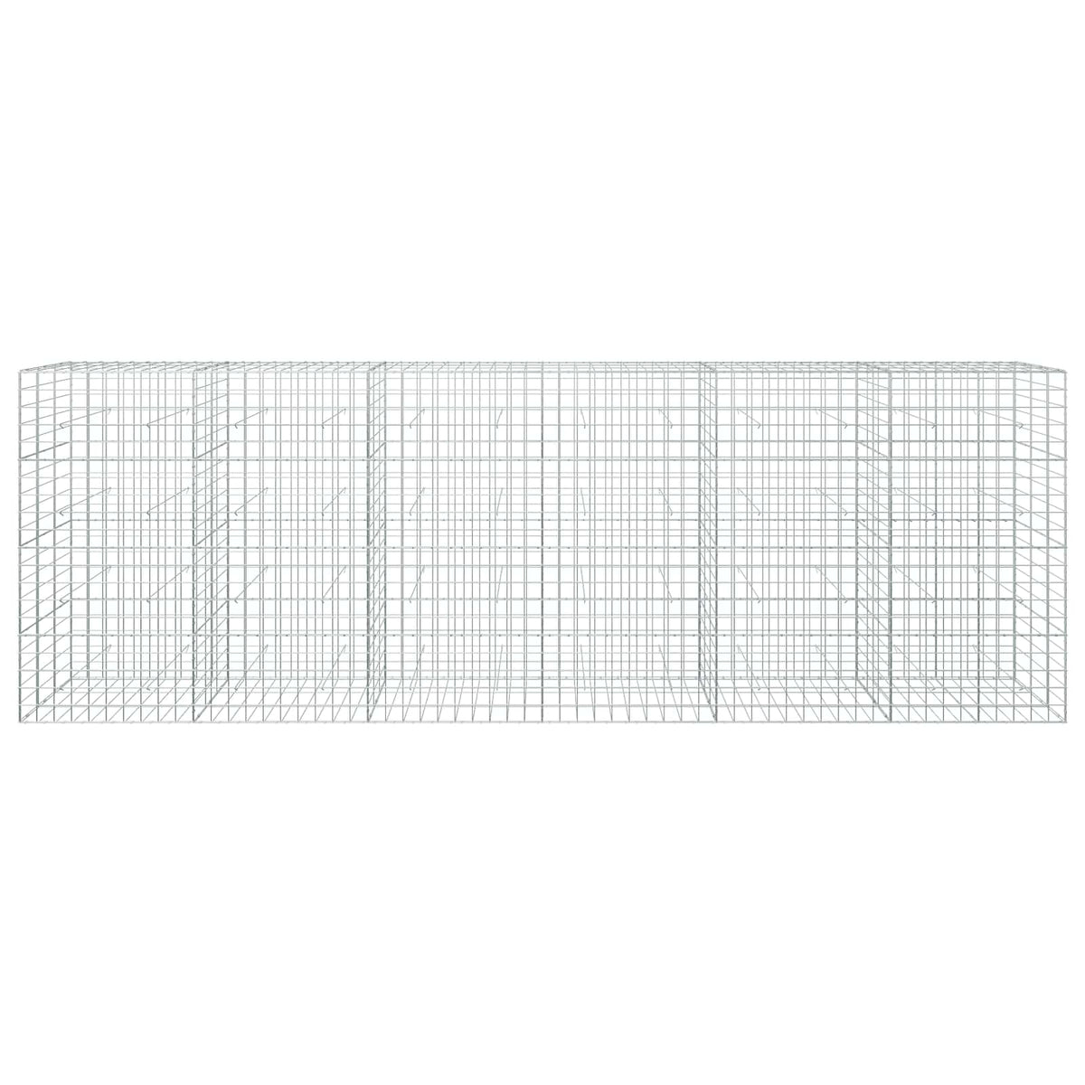 Γκαμπιόν με σύρμα 5 mm και πλέγμα 10x10 cm 600x30x200 εκ