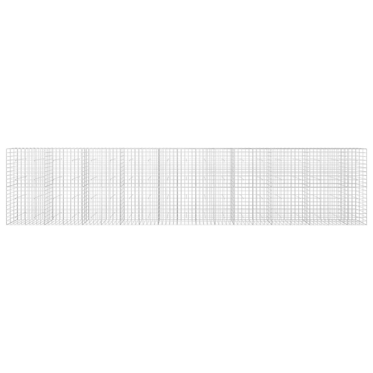 Γκαμπιόν με σύρμα 5 mm και πλέγμα 10x10 cm 950x30x200 εκ - Pakobazaar