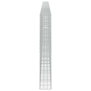 Γκαμπιόν με σύρμα 5 mm και πλέγμα 10x10 cm 1150x30x200 εκ - Pakobazaar