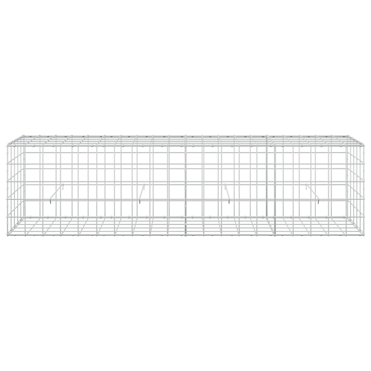 Γκαμπιόν με σύρμα 5 mm και πλέγμα 10x10 cm 200x50x50 εκ - Pakobazaar