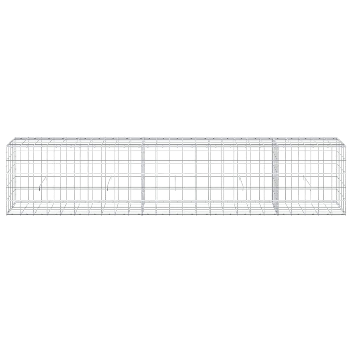 Γκαμπιόν με σύρμα 5 mm και πλέγμα 10x10 cm 250x50x50 εκ - Pakobazaar