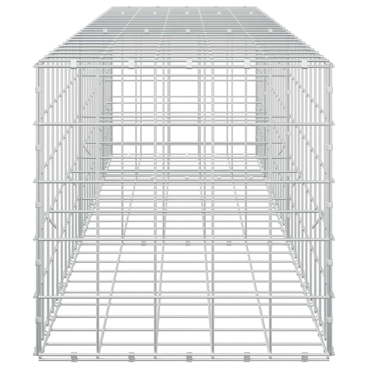 Γκαμπιόν με σύρμα 5 mm και πλέγμα 10x10 cm 250x50x50 εκ - Pakobazaar