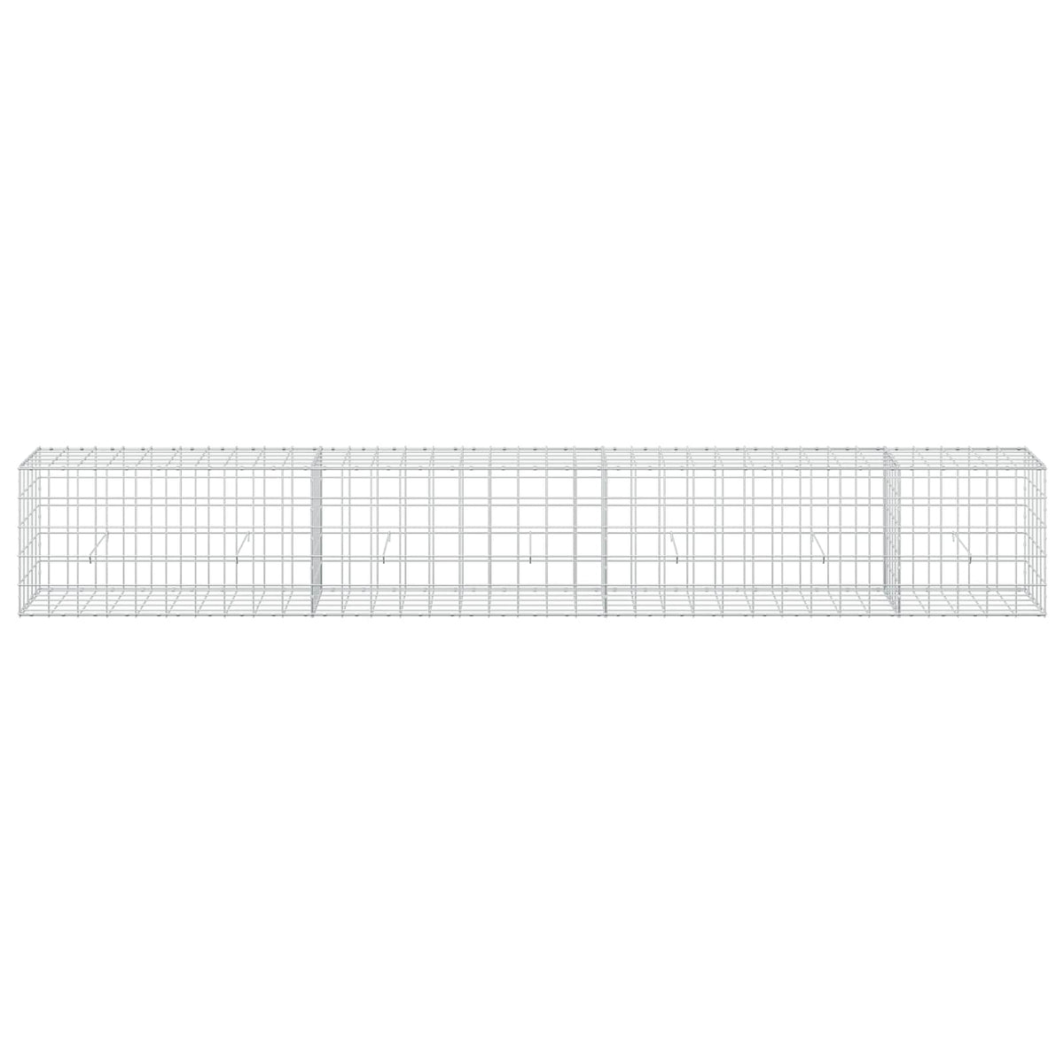 Γκαμπιόν με σύρμα 5 mm και πλέγμα 10x10 cm 350x50x50 εκ