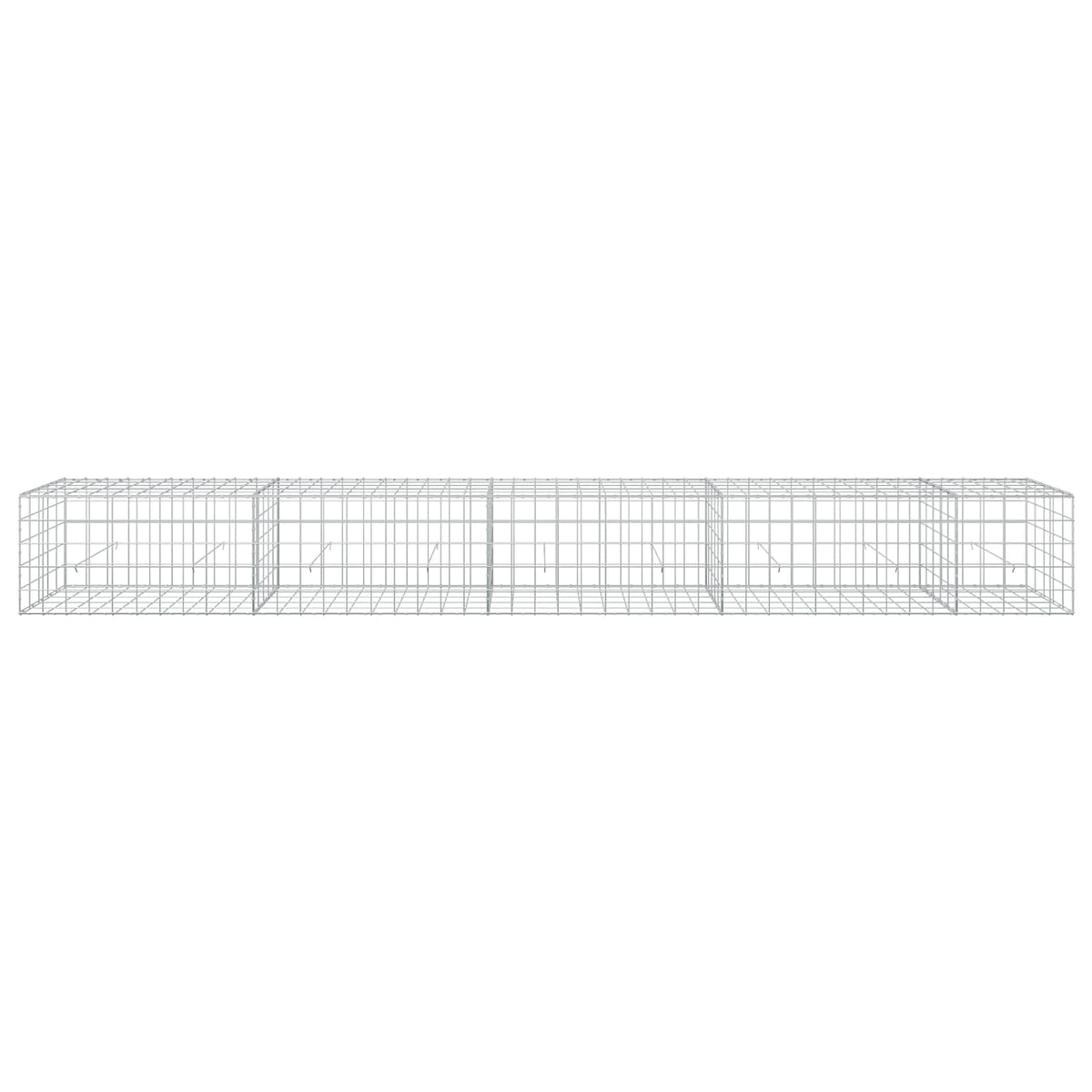 Γκαμπιόν με σύρμα 5 mm και πλέγμα 10x10 cm 450x50x50 εκ