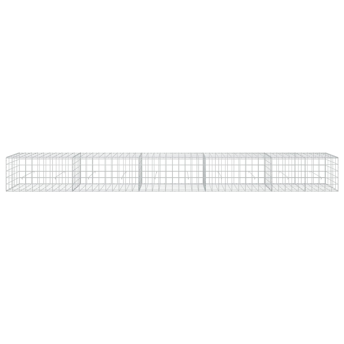 Γκαμπιόν με σύρμα 5 mm και πλέγμα 10x10 cm 500x50x50 εκ - Pakobazaar