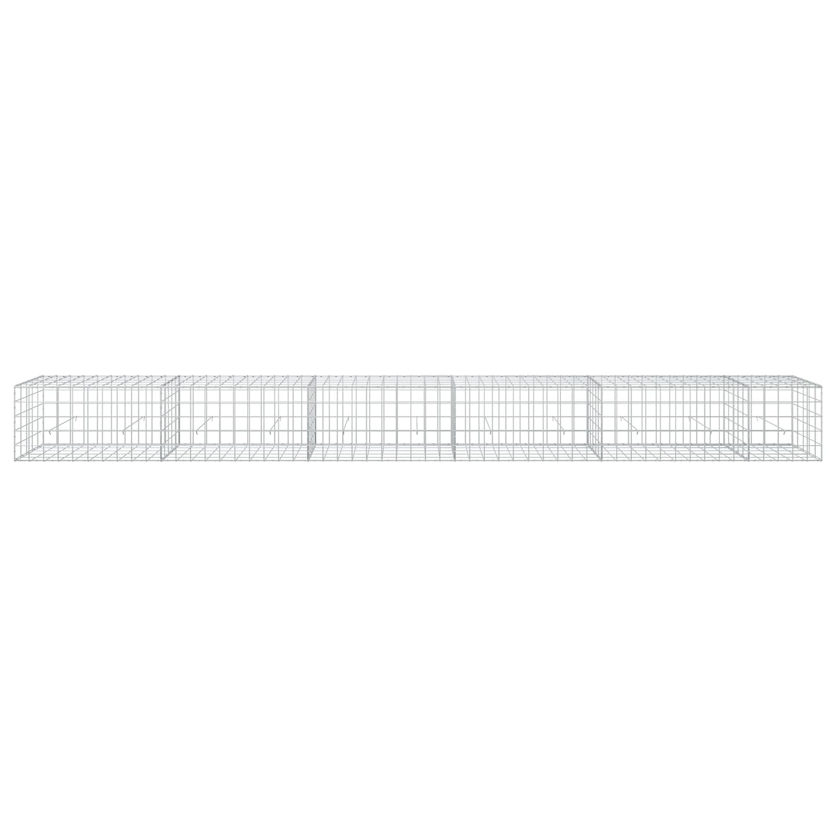 Γκαμπιόν με σύρμα 5 mm και πλέγμα 10x10 cm 550x50x50 εκ - Pakobazaar