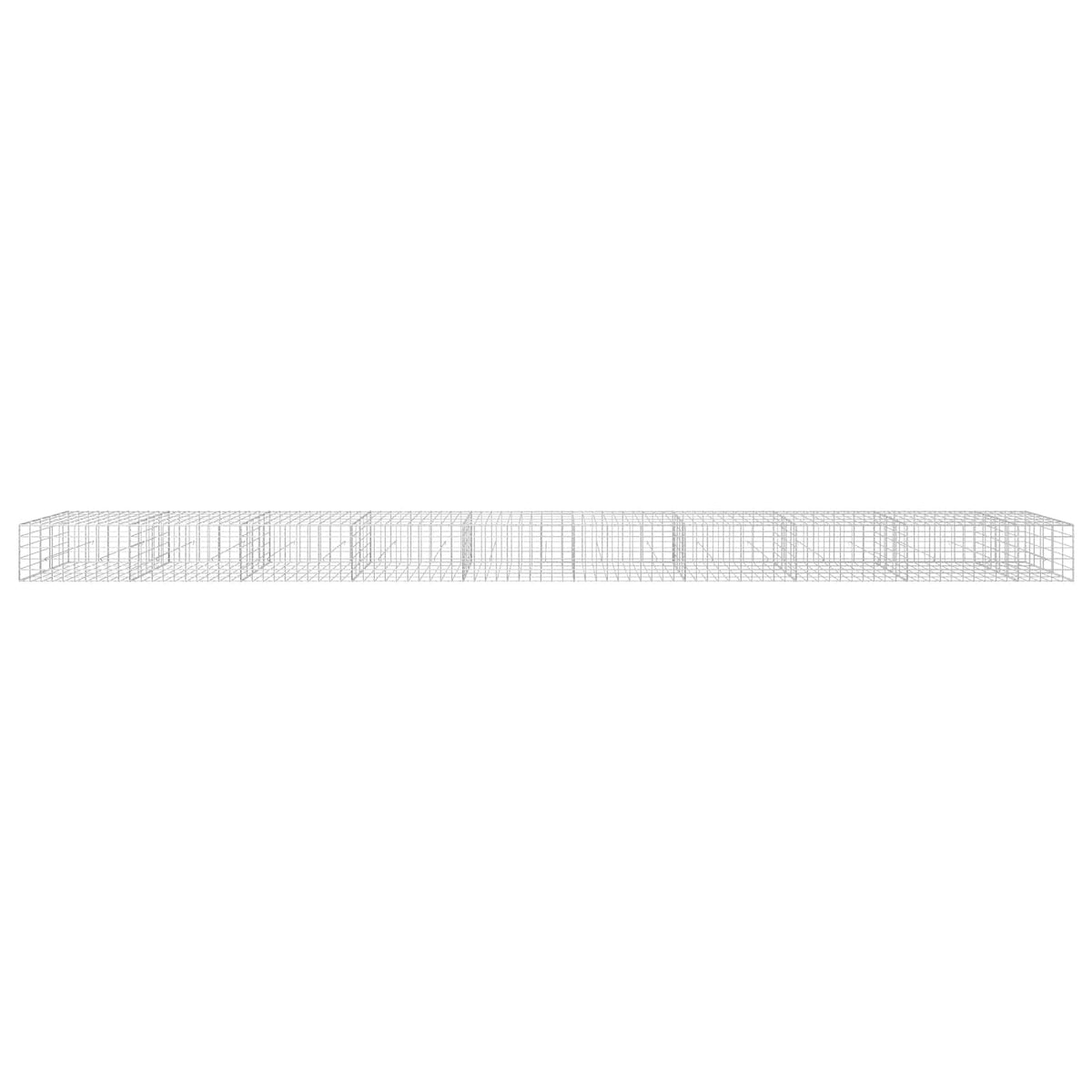 Γκαμπιόν με σύρμα 5 mm και πλέγμα 10x10 cm 950x50x50 εκ - Pakobazaar