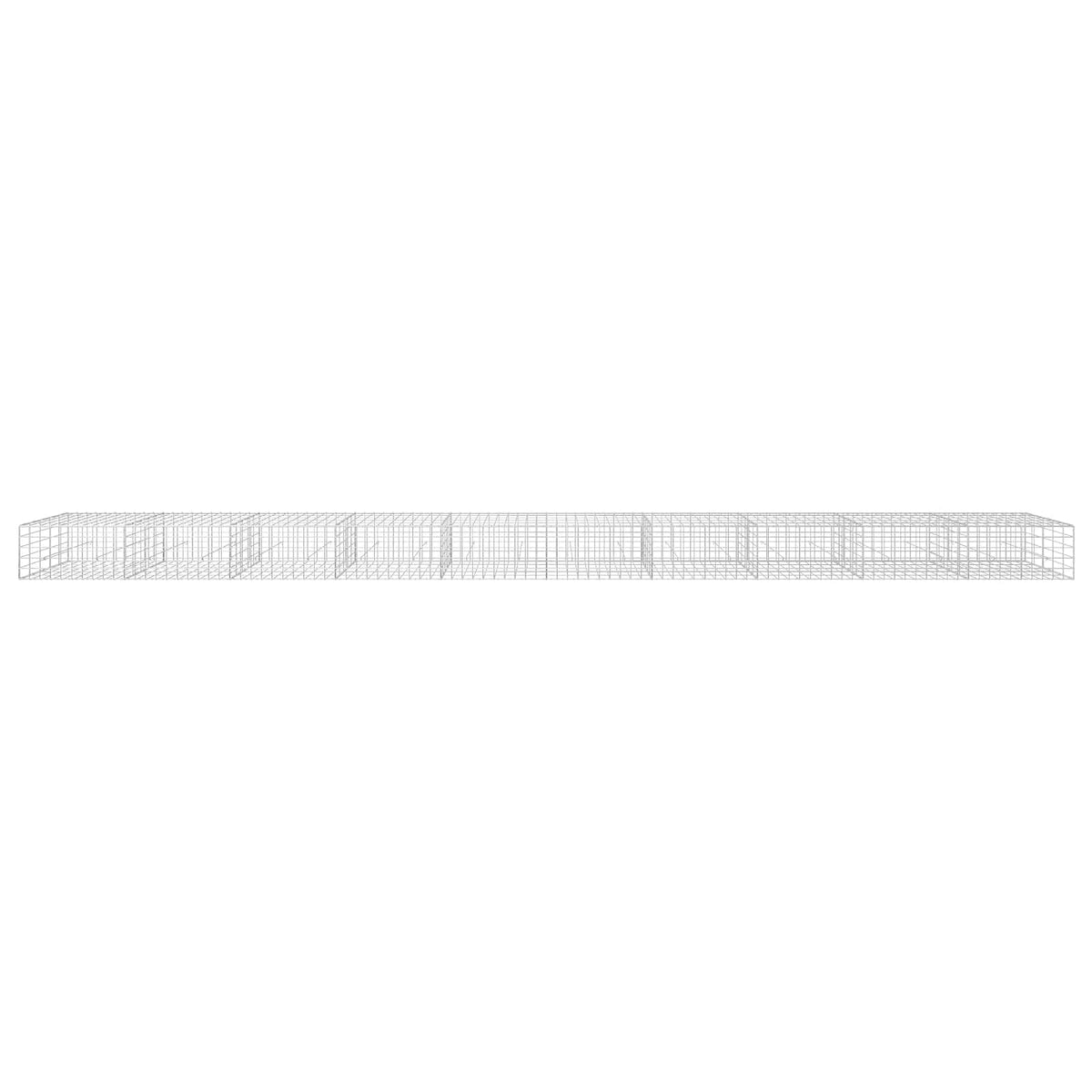 Γκαμπιόν με σύρμα 5 mm και πλέγμα 10x10 cm 1000x50x50 εκ.