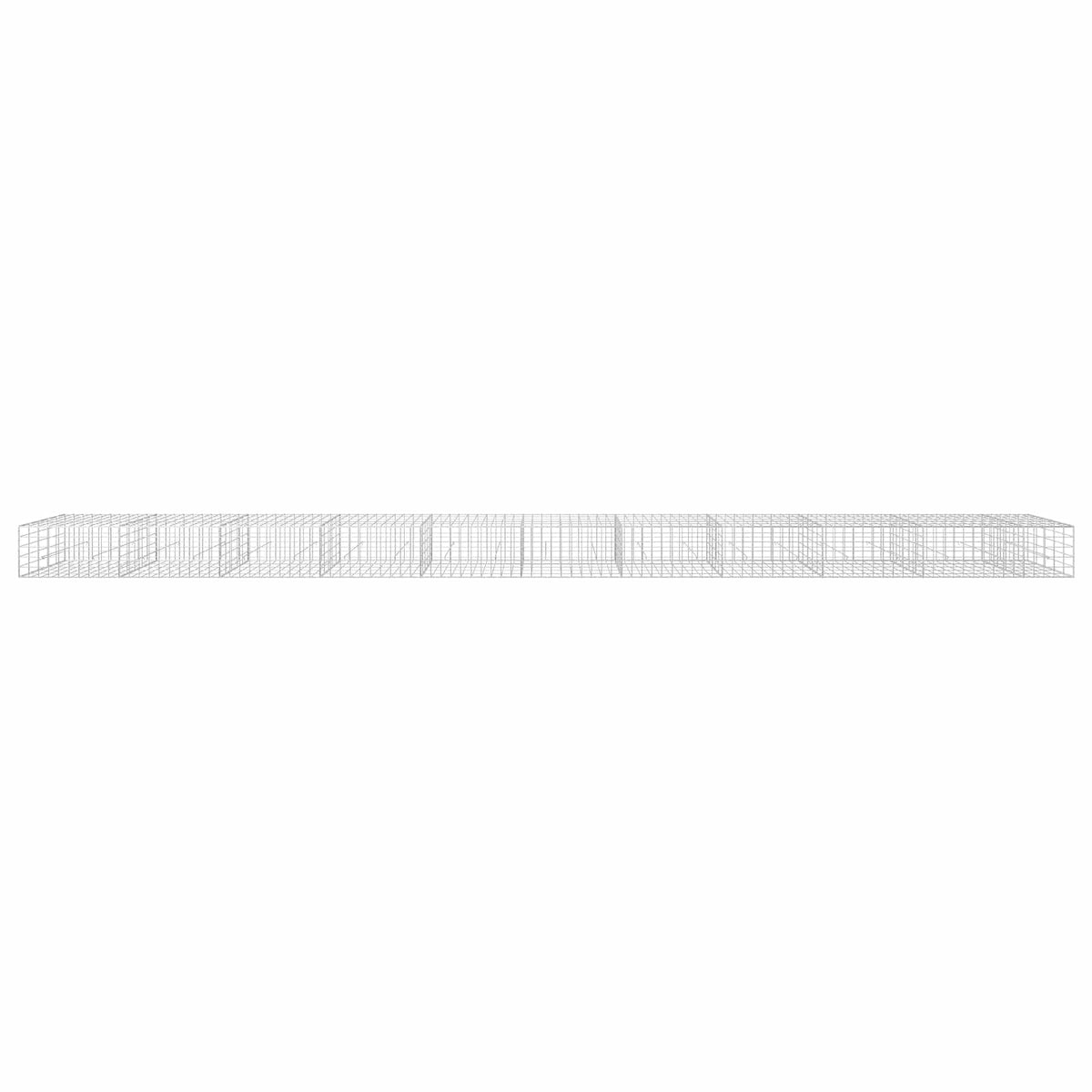 Γκαμπιόν με σύρμα 5 mm και πλέγμα 10x10 cm 1050x50x50 εκ - Pakobazaar