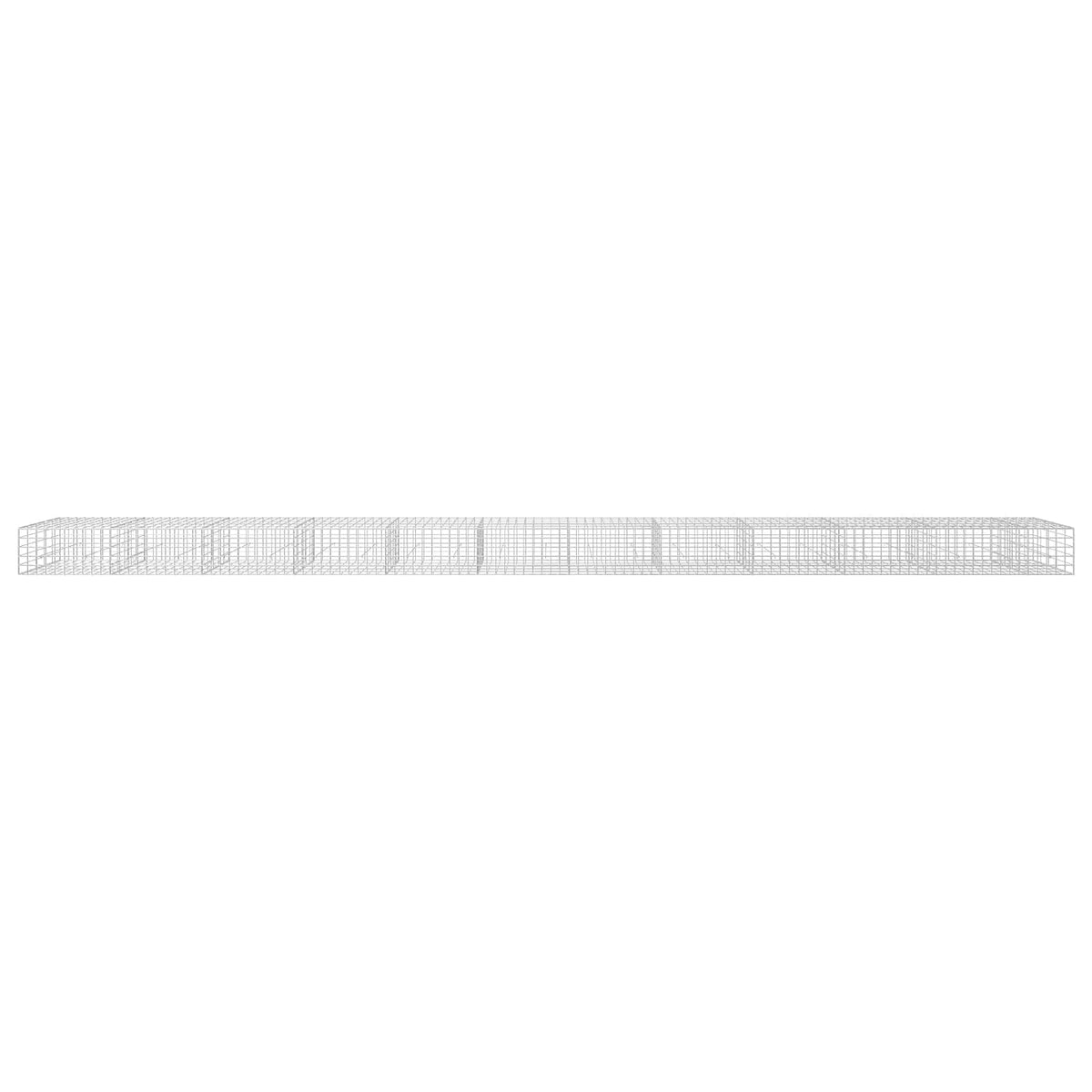 Γκαμπιόν με σύρμα 5 mm και πλέγμα 10x10 cm 1150x50x50 εκ - Pakobazaar