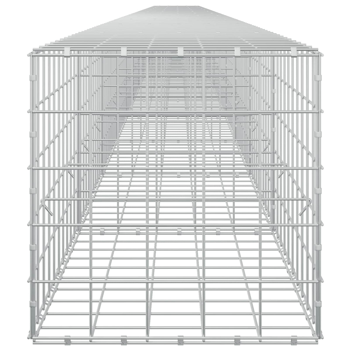 Γκαμπιόν με σύρμα 5 mm και πλέγμα 10x10 cm 1150x50x50 εκ - Pakobazaar